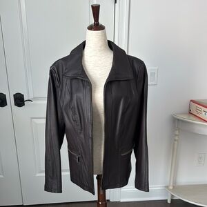 Woman’s Leather Jacket - Espresso Brown